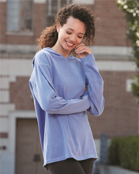Comfort Color 4900 Long Sleeve Hooded T-Shirt